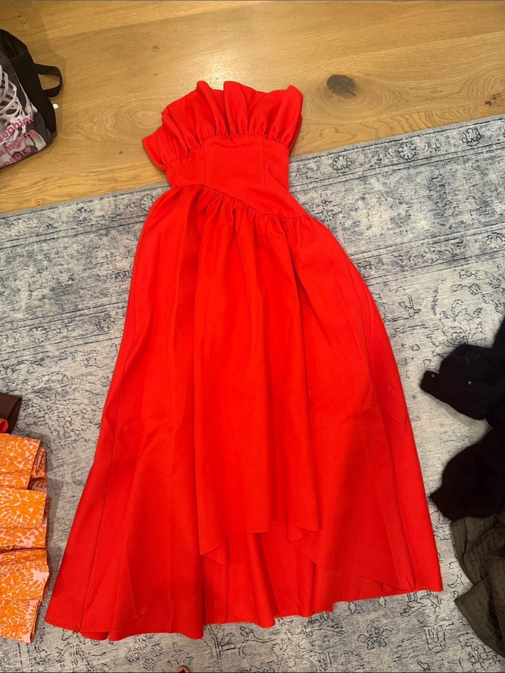 Elliatt Bright Red Ruffle-Neck Formal Girls' Dress